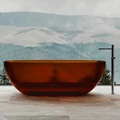 Прозрачная ванна ABBER Kristall AT9703Opal 170х75 коричневая