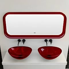 Зеркало для ванной ABBER Kristall AT6702Rubin с подсветкой 120*50
